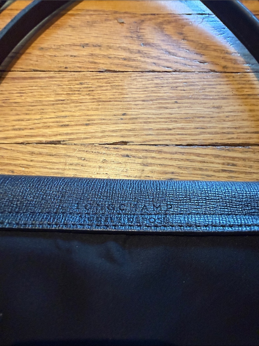 Longchamp Black Le Pilage Tote with silver hardware - Picture 4 of 10